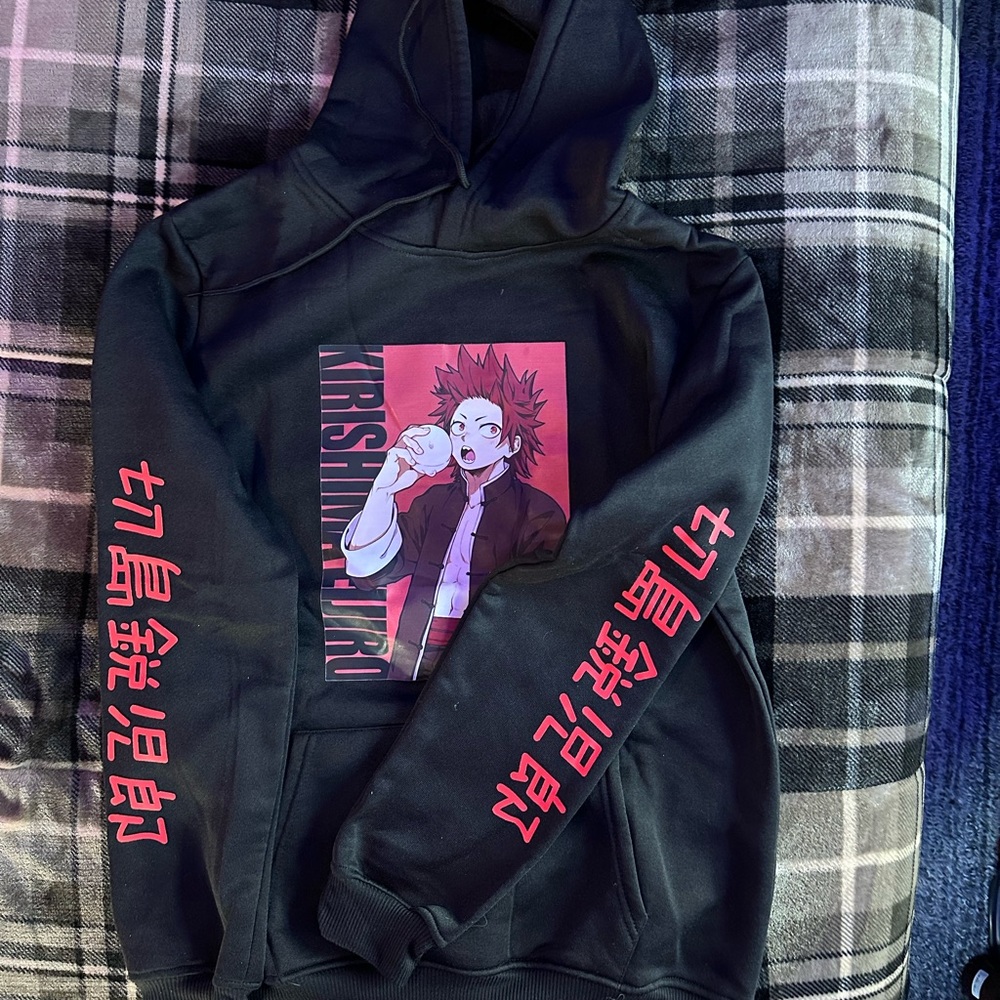 Hoodie, My Hero Academia, Kirishima, Size Small, Never Worn, Black and Red